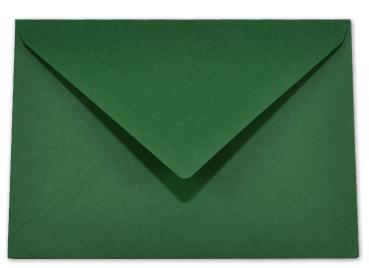 Briefumschläge - Briefhüllen in dunkelgrün, DIN A5 120g/m² oF, Nassklebung