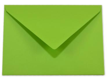 Briefumschläge - Briefhüllen in grasgrün, DIN A5 120g/m² oF, Nassklebung