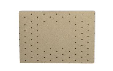 Briefumschlag DIN C6 110g/m² oF Nassklebung in kraft grau + goldene punkte