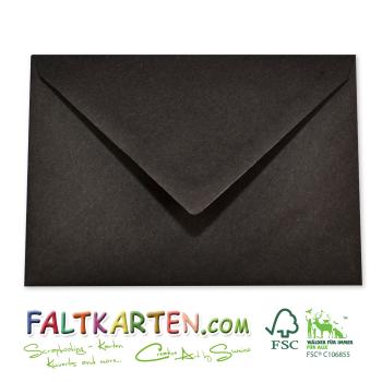 Briefumschlag DIN C6 100g/m² oF Nassklebung in kraft schwarz Briefumschlag DIN C6 100g/m² oF Nassklebung in kraft schwarz