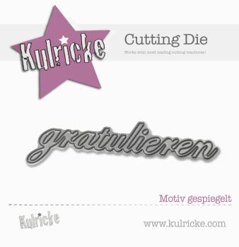 Kulricke Stanzschablone "gratulieren" Craft Die | Stanze