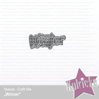 Kulricke Stanzschablone "Winter" Craft Die | Wortstanze | Stanze