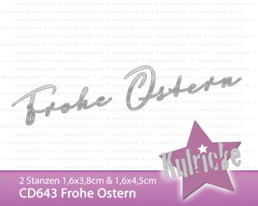 Kulricke Stanzschablone "Frohe Ostern" Craft Die | Stanze