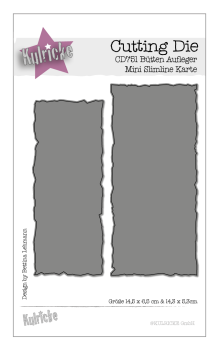Kulricke Stanzschablone "Bütten Aufleger Mini Slimline Karte " Craft Die 