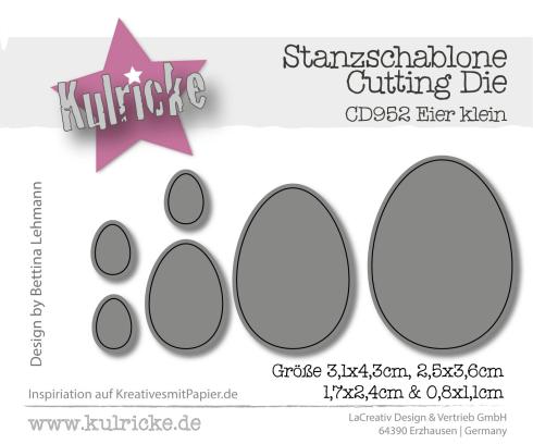 Kulricke Stanzschablone "Eier klein" Craft Die 