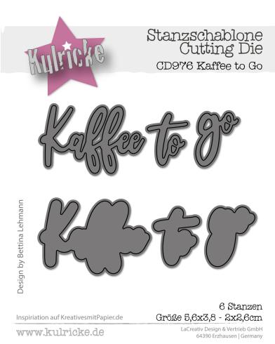 Kulricke Stanzschablone "Kaffee to Go" Craft Die 