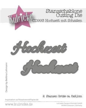 Kulricke Stanzschablone "Hochzeit mit Schatten" Craft Die 