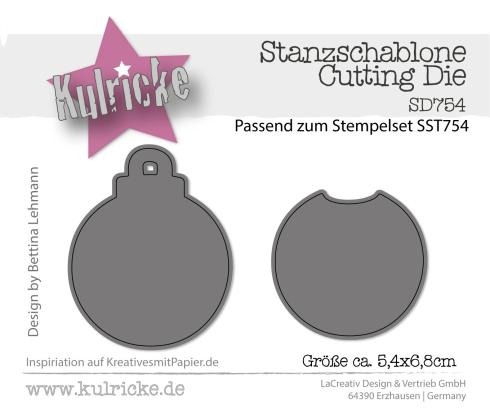Kulricke Stanzschablone "Weihnachtskugel" Craft Die 