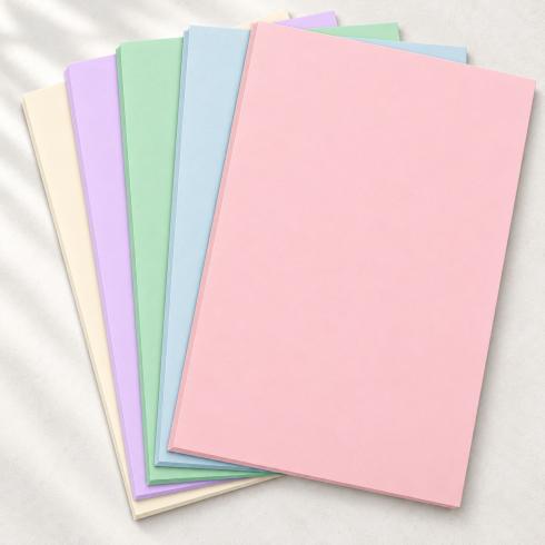 Farbkartonset 25 Bogen A4 "Pastell-Farben"