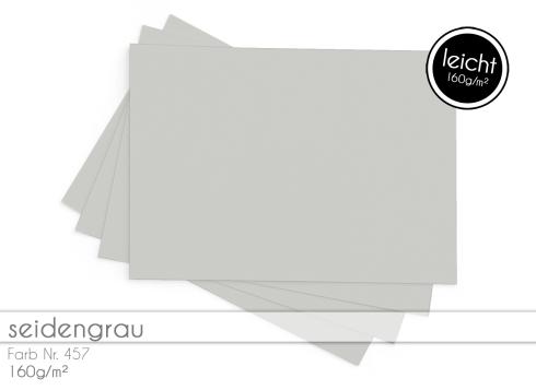 Tonkarton 160 g/m² - DIN A4 - seidengrau