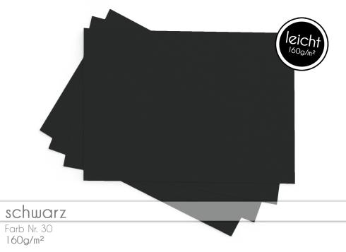 Tonkarton 160 g/m² – DIN A4 – schwarz