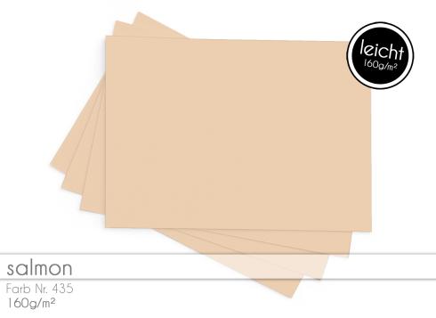 Tonkarton 160 g/m² – DIN A4 – salmon
