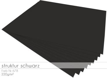 Scrapbooking-/ Bastelpapier 220g/m² DIN A3 in struktur schwarz
