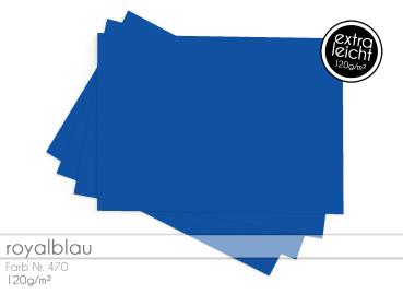 Tonkarton - Tonpapier DIN A4 120g/m² - 25 Bogen in royalblau