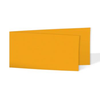 Faltkarte DIN Lang quer 240g/m²  in altgold