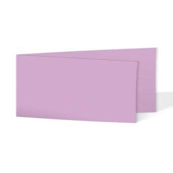 Faltkarte DIN Lang quer 220g/m²  in lavendel