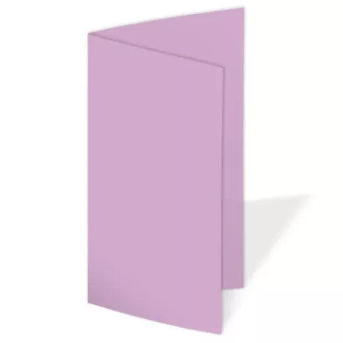 Faltkarte DIN Lang  220g/m²  in lavendel
