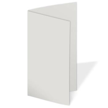 Faltkarte DIN Lang  240g/m²  in lichtgrau
