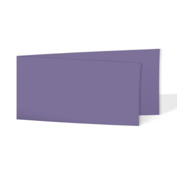 Faltkarte DIN Lang quer 240g/m²  in violett