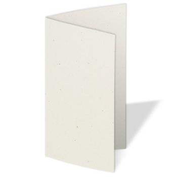Faltkarte DIN Lang  250g/m²  in recycling wollweiss