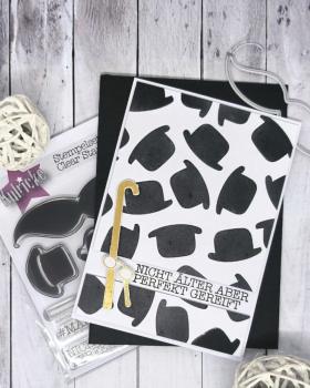Preview: Kulricke Stempelset "Perfekte Männer" 10x10cm Clear Stamp 