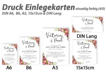 Druck Einlegekarte  DIN A6, DIN B6, DIN Lang, 15x15, DIN A5 beidseitig farbig (4/4)