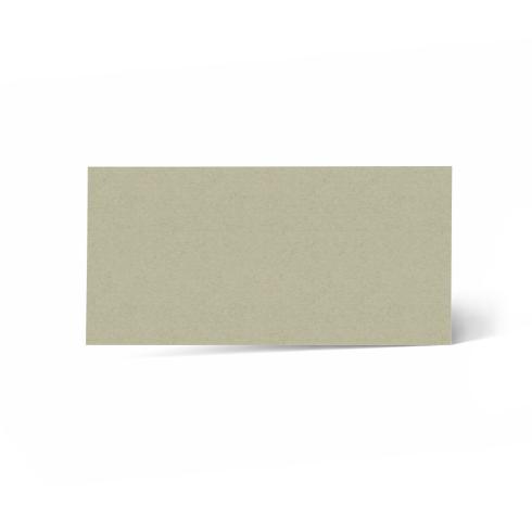 Karte - Einlegekarte DIN Lang 220g/m² in kraft moosgrau