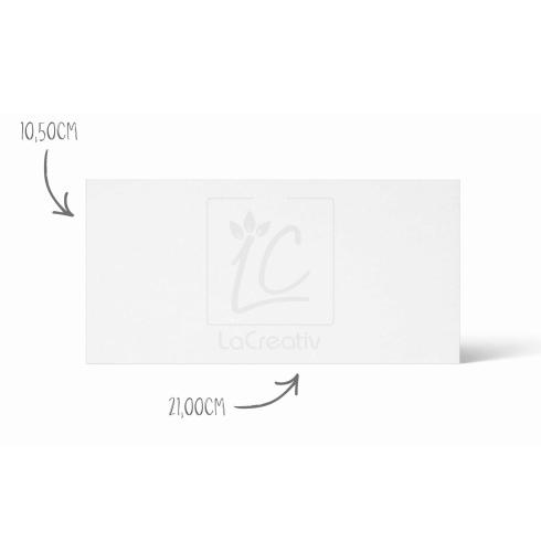 Preview: Karte - Einlegekarte DIN Lang 240g/m² in sonnengelb