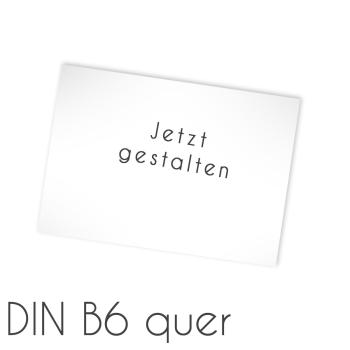 Einlegekarte DIN B6 quer