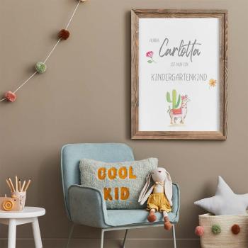 Kita-Kind-Poster "Lama" | Einschulung | Meilensteintafel | Geschenk 1. Geburtstag | Personalisiertes Geschenk