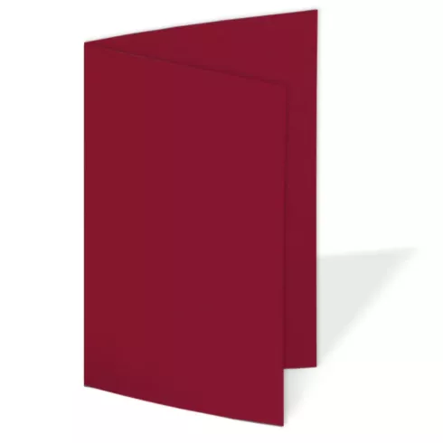 Doppelkarte - Faltkarte 240g/m² DIN A6 in bordeaux-rot