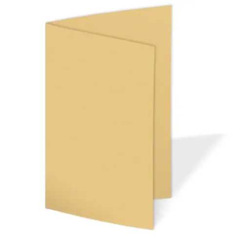 Faltkarte 240g/m² DIN A7 in cappuccino