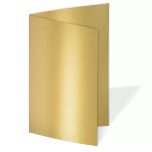 Doppelkarte - Faltkarte 250g/m² DIN A5 in metallic-gold