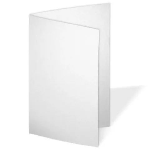 Doppelkarte - Faltkarte 250g/m² DIN A6 in perlmutt schimmer