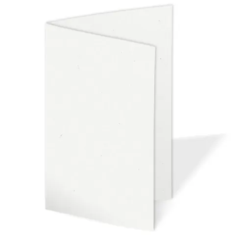 Faltkarte 220g/m² DIN A7 in puderweiss