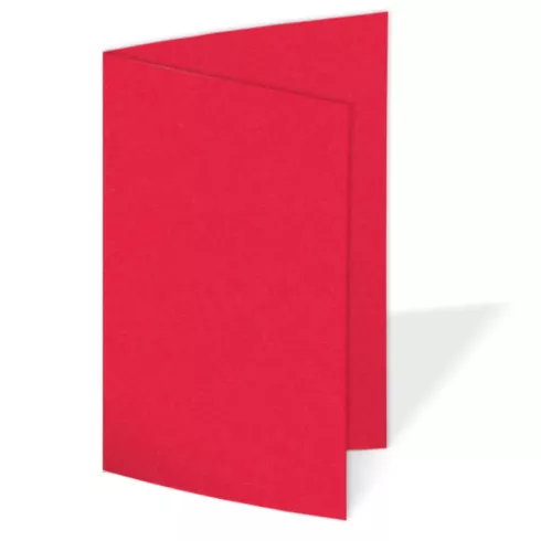 Doppelkarte - Faltkarte 240g/m² DIN A5 in rot