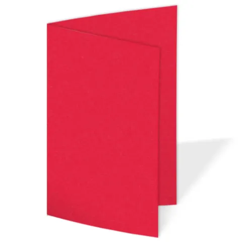 Faltkarte 240g/m² DIN A7 in rot