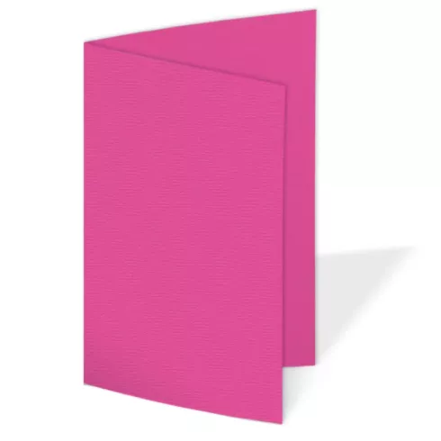 Doppelkarte - Faltkarte 220g/m² DIN A6 in struktur pink