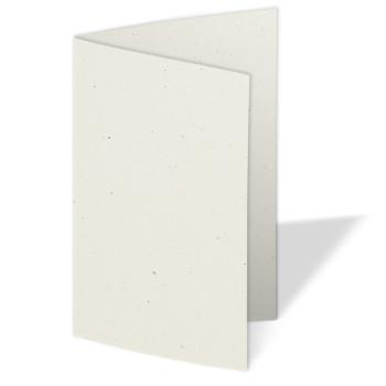 Doppelkarte - Faltkarte 250g/m² DIN A5 in recycling wollweiss