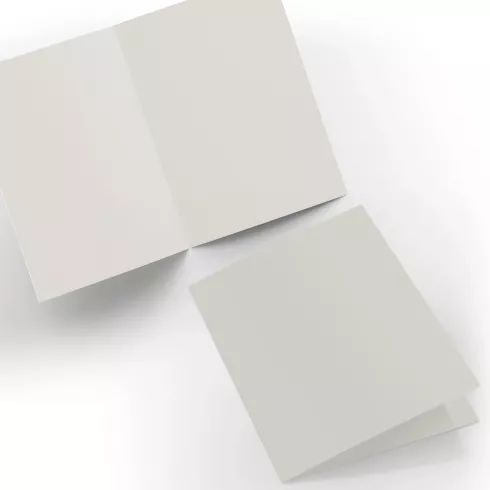 Doppelkarte - Faltkarte 240g/m² DIN A6 in hellgrau