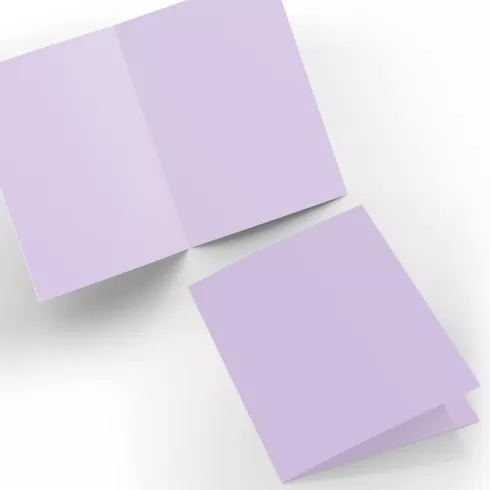 Doppelkarte - Faltkarte 240g/m² DIN A6 in lavendel