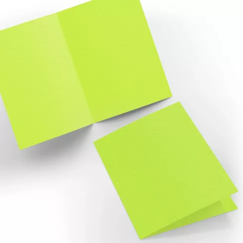 Doppelkarte - Faltkarte 210g/m² DIN B6 in struktur limette