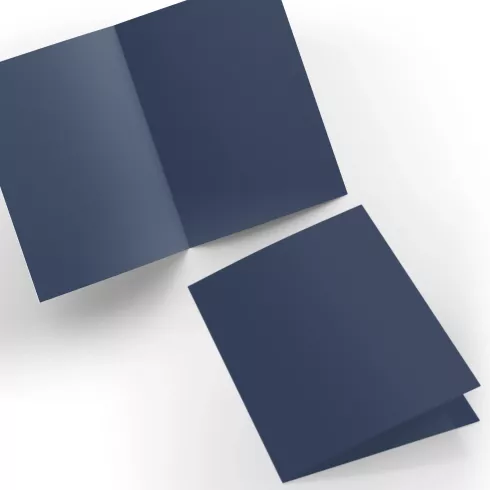 Doppelkarte - Faltkarte 240g/m² DIN A6 in nachtblau