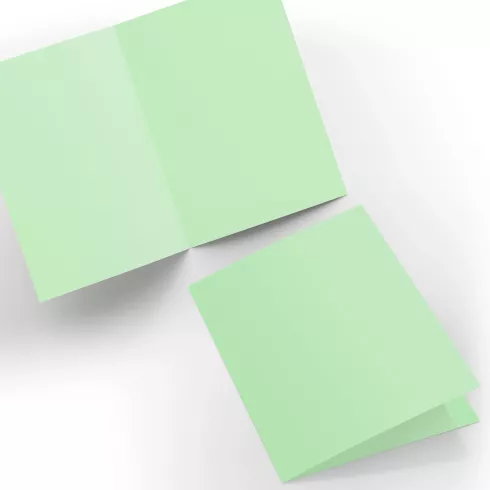 Doppelkarte - Faltkarte 240g/m² DIN A6 in pastell grün