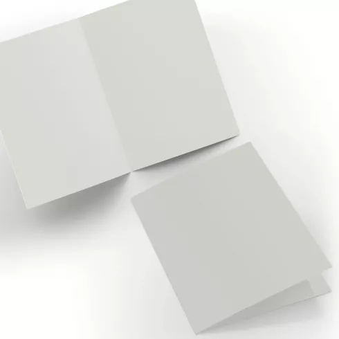 Doppelkarte - Faltkarte 220g/m² DIN A6 in seidengrau