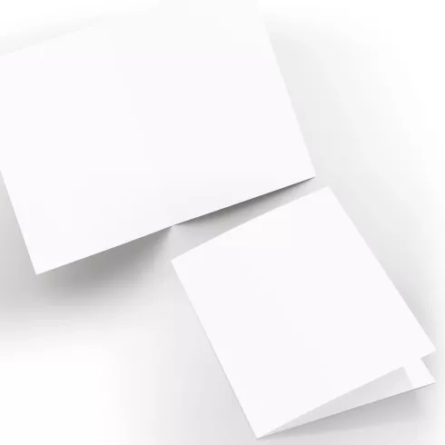 Doppelkarte - Faltkarte 240g/m² DIN A6 in weiss