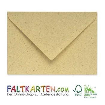 Briefumschläge - Briefhüllen in graspapier, DIN A5 120g/m² oF, Nassklebung Briefumschläge - Briefhüllen in graspapier, DIN A5 120g/m² oF, Nassklebung