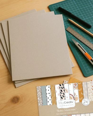 Graupappe 2,5mm, 40x50cm, 1 Bogen