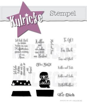 Kulricke Stempelset \"Kaffee To Go\" Clear Stamp Motiv-Stempel