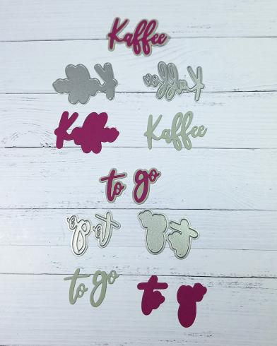 Preview: Kulricke Stanzschablone "Kaffee to Go" Craft Die 